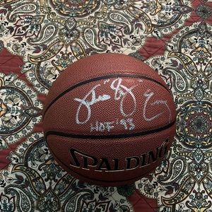 Julius Erving autographed basketball